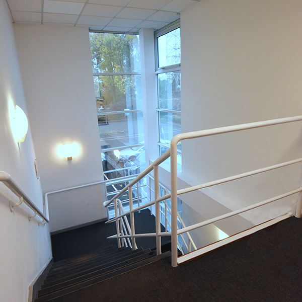 Office fit out staircase lighting